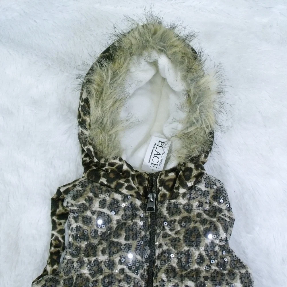 The Children's Place Sequin Leopard Vest